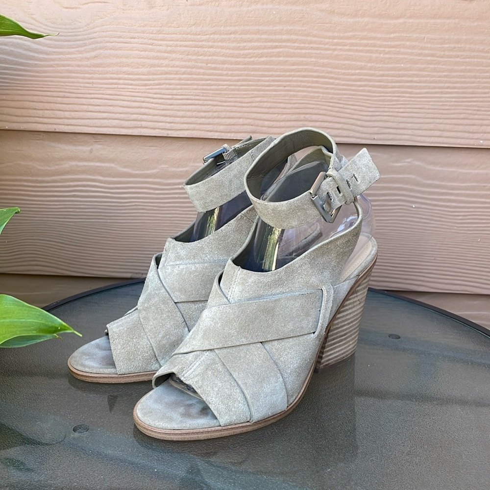 Mark Fisher leather suede women’s sandals. Size 9